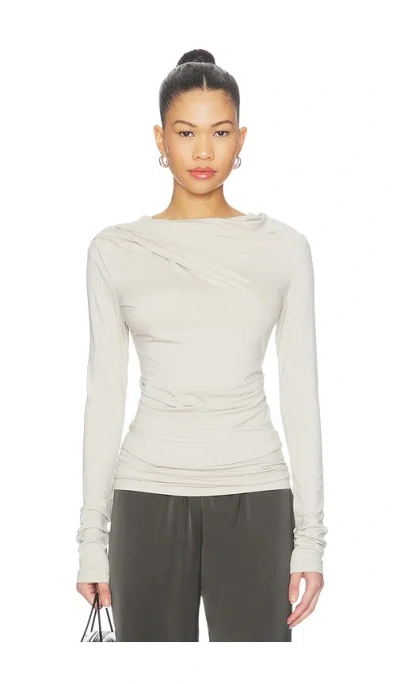 Entire Studios Drape Top In Gray