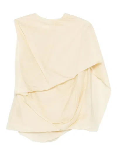 Entire Studios Draped Blouse In Brown