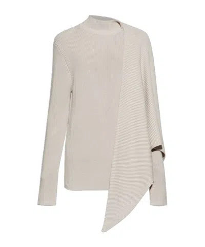 Entire Studios Draped Knit Jumper In Neutral