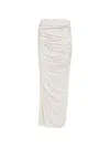 Entire Studios Draped Maxi Skirt In Pink