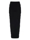 Entire Studios Draped Midi Skirt In Black