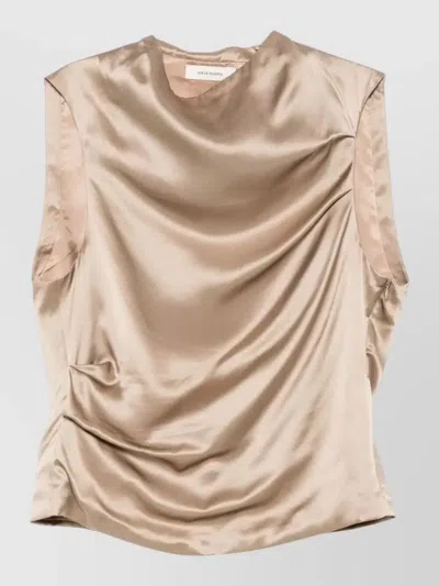 Entire Studios Draped Satin Tank Top Relaxed Fit