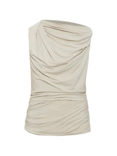 Entire Studios Draped Sleeveless Top In White