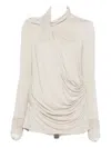 Entire Studios Draped Top In Neutral