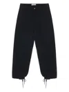 Entire Studios Drawstring Cargo Barren Trousers In Black
