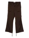 Entire Studios Drawstring Cargo Trousers In Black
