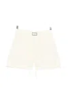 Entire Studios Drawstring Elasticated Shorts In White