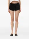Entire Studios Drawstring Mini Shorts In Black