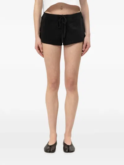 Entire Studios Drawstring Mini Shorts In Black