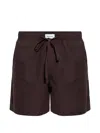 Entire Studios Drawstring Shorts In Brown