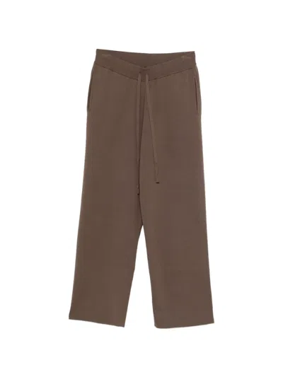 Entire Studios Drawstring Track Pants In Brown