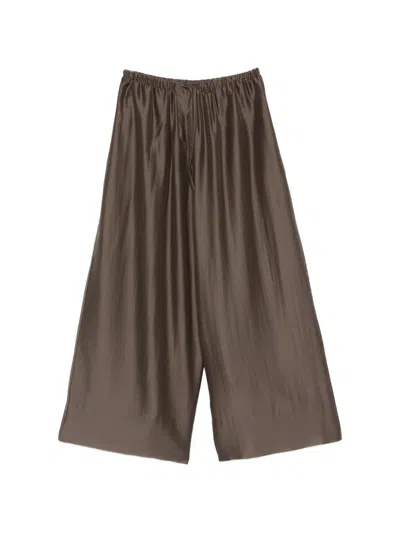 Entire Studios Drawstring-waist Palazzo Pants In Brown
