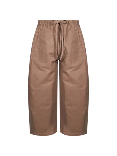 Entire Studios Drawstring-waist Trousers In Brown