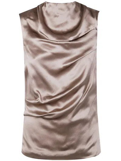 Entire Studios Droop Tank Clothing In Brown