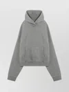 Entire Studios Drop Shoulder Hooded Kangaroo Pocket Sweater In Gray