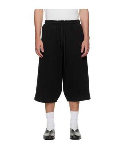 Entire Studios Drop-waist Drawstring Shorts In Black
