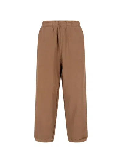 Entire Studios Dune Elasticated Track Pants In Brown
