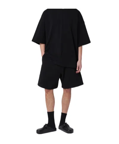 Entire Studios Elastic Waist Shorts In Black