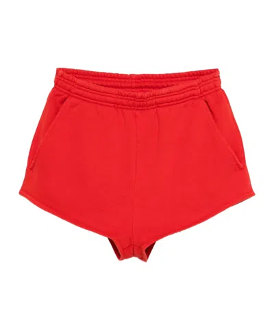 Entire Studios Pocket-detail Elasticated-waist Shorts In Red