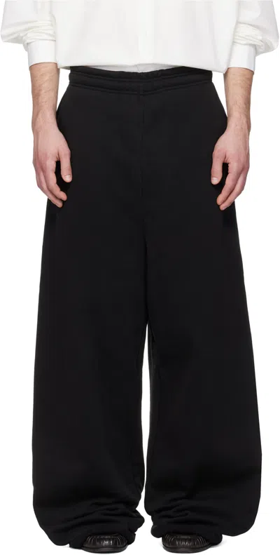 Entire Studios Elastic Waist Sports Pants In Black