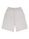 Entire Studios Elastic-waistband Pocket Shorts In White
