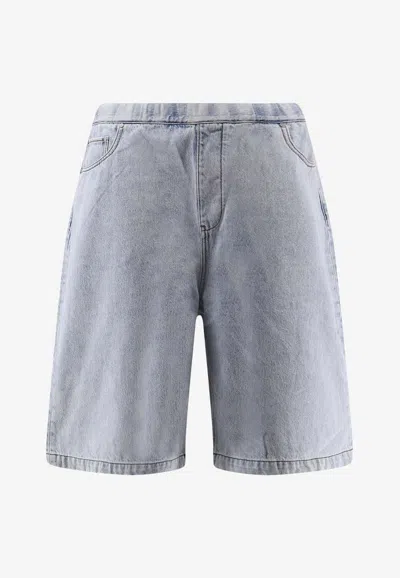 ENTIRE STUDIOS ELASTICATED BERMUDA SHORTS