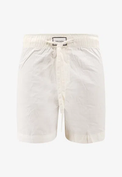 Entire Studios Elasticated Bermuda Shorts In Brown