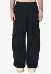 Entire Studios Black Utility Cargo Pants In Black