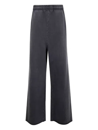 Entire Studios Elasticated-waistband Fleece Trousers In Black