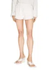 Entire Studios Elasticated Waistband Micro Shorts In Cream