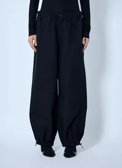 Entire Studios Elasticated-cuff Trousers In Black