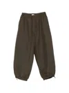Entire Studios Elasticated-cuff Trousers In Brown