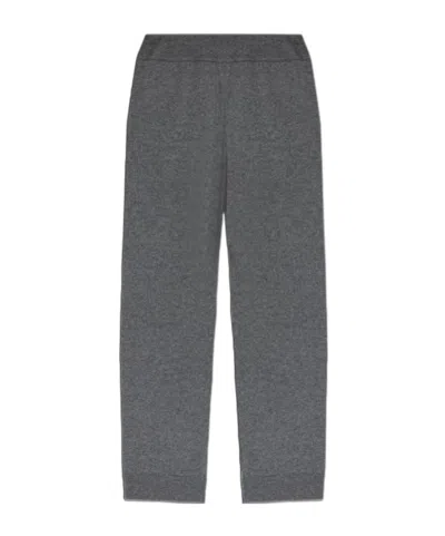 Entire Studios Elastic-waist Knitted Trousers In Gray