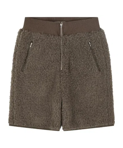 Entire Studios Elastic-waist Shorts In Brown