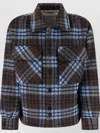 Entire Studios Check-pattern Button-up Jacket In Gray