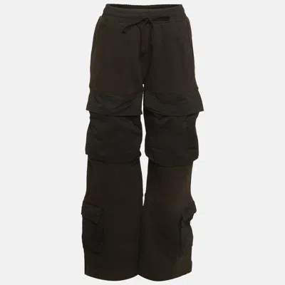 Pre-owned Entire Studios Entire Studio Black Jersey Utility Track Pants S