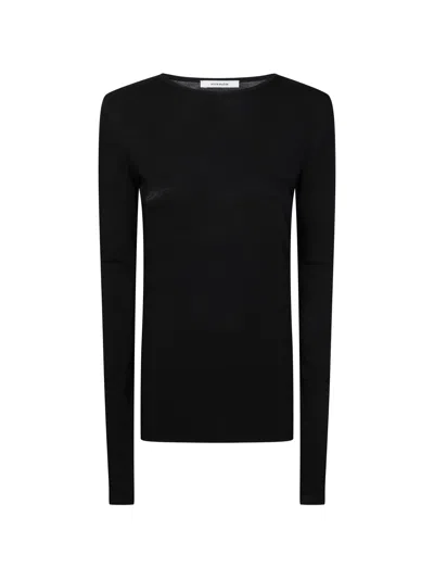 Entire Studios Round Neck Long Sleeve T-shirt For Men In Nero