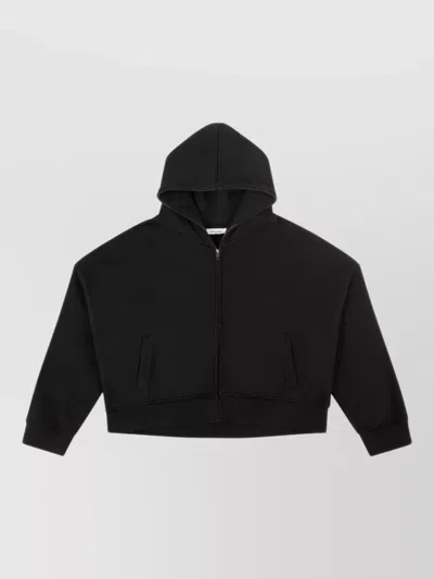 Entire Studios Eternal Hooded Jacket Long Sleeve Pockets In Black
