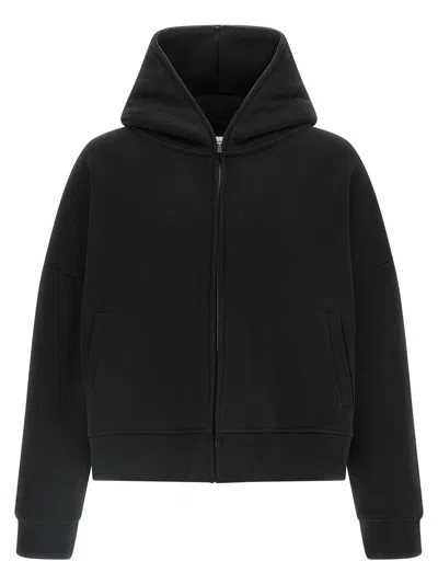 Entire Studios Slim Zip Up Hoodie In Black
