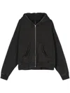 Entire Studios Eternal Zip Hooded Sweatshirt In Black