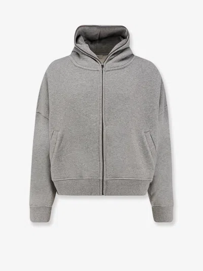 Entire Studios Eternal Zip Cottton Sweatshirt In Gray
