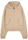 Entire Studios Eternal Zip Hooded Cotton Sweatshirt In Gold