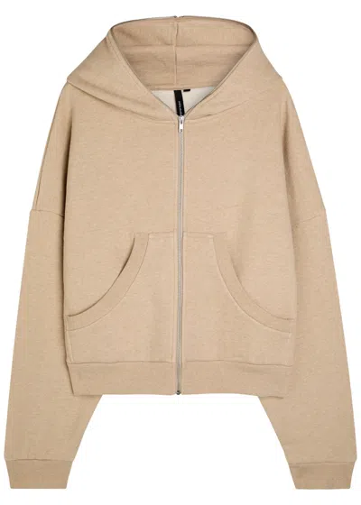 Entire Studios Eternal Zip Hooded Cotton Sweatshirt In Gold