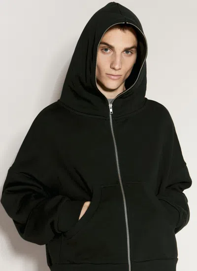 Entire Studios Eternal Zip Hooded Sweatshirt In Black