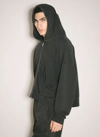 Entire Studios Eternal Zip Hooded Sweatshirt In Black