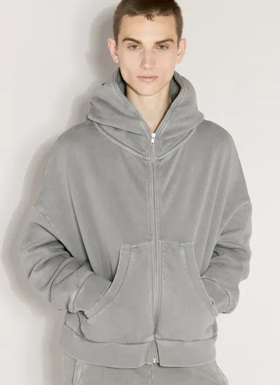 Entire Studios Eternal Zip Hooded Sweatshirt In Grey