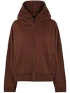 Entire Studios "eternal" Zip Sweatshirt In Brown