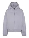 Entire Studios Eternal Zip Sweatshirt In Silver