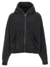 Entire Studios Graphite Cotton Thermal Sweatshirt In Black