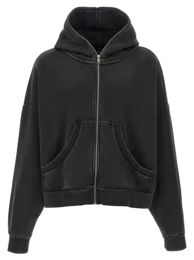 Entire Studios Eternal Zip Washed Sweatshirt Black